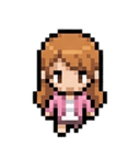 Pam Beesly walking animation